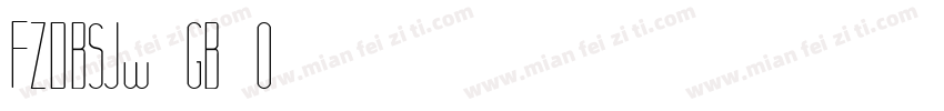 FZDBSJw GB1O字体转换